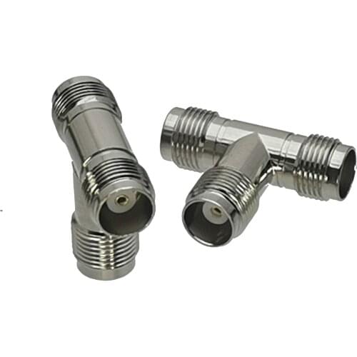 1Pcs TNC Female Jack to two TNC Female Jack Triple T RF Adapter Connector 3 way