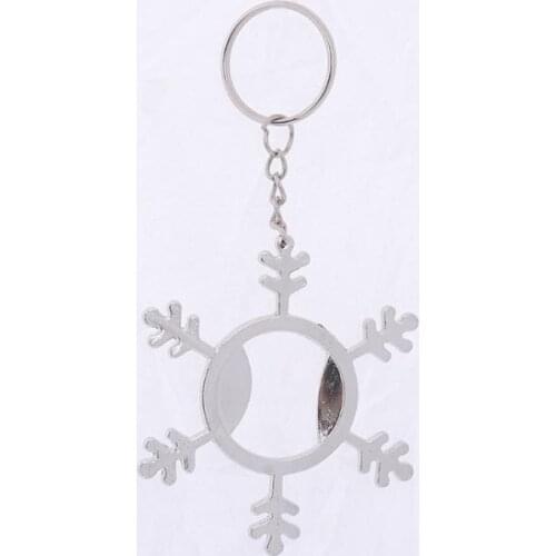 100PCS/LOT Wedding Souvenirs Gifts Snowflake bottle opener keychain for Winter wedding favor SN2594