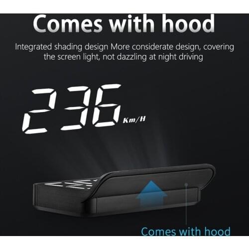 LISIDIC Car HUD OBD2 Head Up Display Speedometers Overspeed Warning Dashboard Windshield Projector Car Accossorriess
