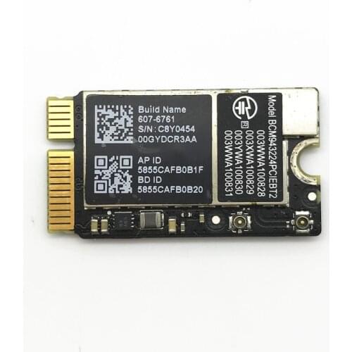 BCM943224PCIEBT2 300Mbps 2.4&5G WiFi bluetooth 4.0 Mini PCIe Network Card for Mac OS Macbook Air A1370 A1369 A1465