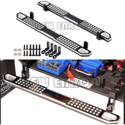 RC Car Part 8219 2Pc 1:10 Metal Pedal Foot Side Steps For RC Crawler Car Accessories Parts 1/10 Traxxas TRX-4 TRX4 Defender Ford