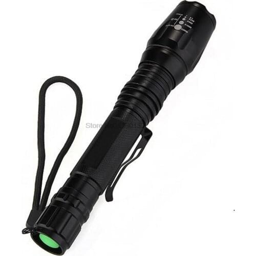 By dhl 50pcs practical X7 2000 lumen XM-L T6 LED Bulb zoomable focus flashlight torch lamp light Outdoor Camping Lighting