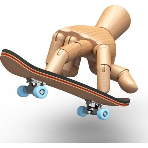 Finger Skateboard Toy Mini Fingerboards Wooden Kids Finger Boards Set Skate Boarding Games with Bearing Gifts for Childre