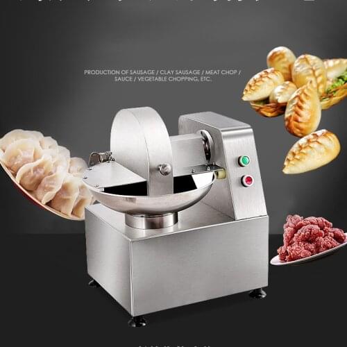 ELectric bowl cutting machine 60kg/h Commercial Stainless Steel Meat Mincer 5L Food garlic ginger Multi-function chopper machine