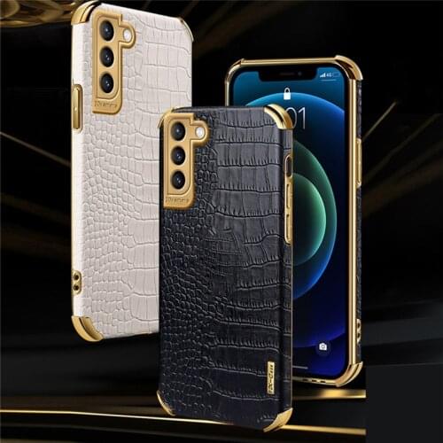 Luxury Crocodile Pattern Leather Case For Samsung Galaxy A12 A21S A41 A51 A71 Stand Holder Phone Cover Magentic Car Ring Coque
