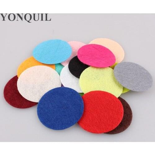 2.0Cm Round Felt Patch Good Circle Felt Pads Great DIY Flower Accessories 2000PCS/LOT Free shipping Multiple Color for Select