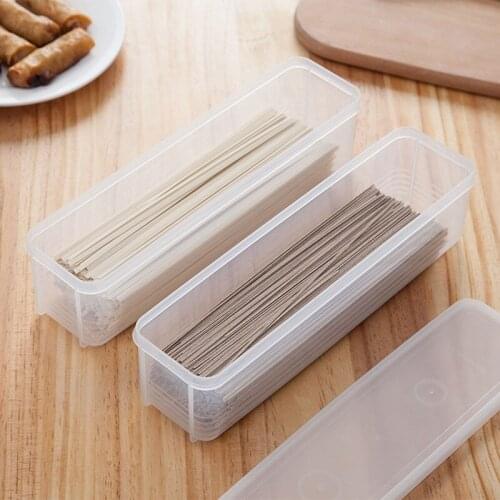 Noodle Storage Box Spaghetti Box Chopsticks Spaghetti Boxes Refrigerator Food Container Drawer Kitchen Tool 30*8.5*7.6cm