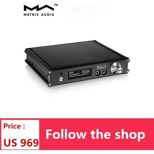 MATRIX QUATTRO II 32Bit/384kHz DAC & Pre amp & Headphone Amplifier with Remote Control