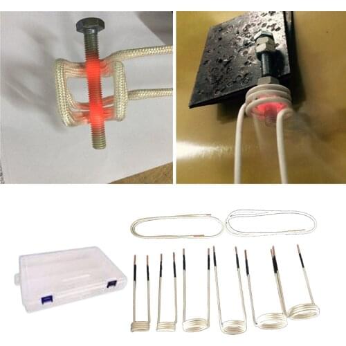 Mini Magnetic Heater DIY Induction Coils Induction Coil Ductor Magnetic Induction Heater Kit Flameless Heat Accessories 8Pcs New