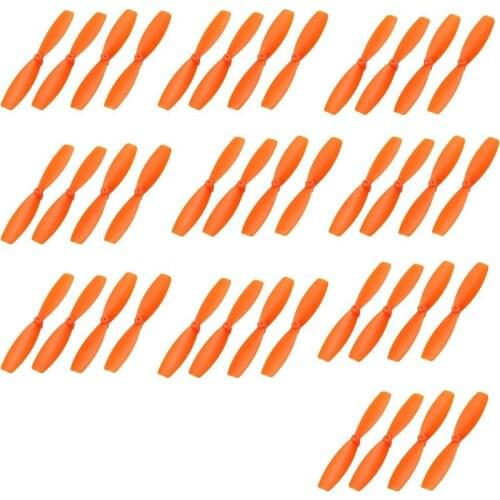40pcs Mini 60mm Propeller for 0720 0820 8520 1mm Shaft Coreless Motor Hubsan H107 Series Q100 EX100 LT105 110mm Micro Quadcopter
