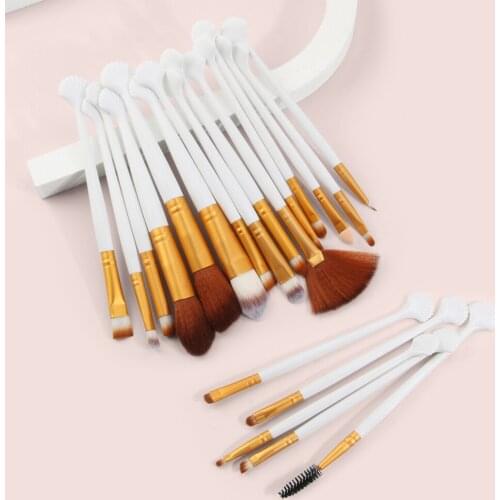 20Pcs Shell Makeup Brushes Set Beauty Tools for Foundation Powder Eyeshadow Make Up Brush Cosmetic Blending Beauty Makeup Brush