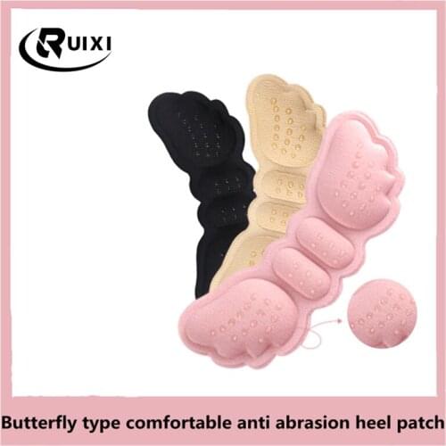 High Heel Insoles Butterfly Adjust Size Heel Liner Grips Protector Sticker Heel Pad Foot Care Anti Keep Abreast Heel Pads