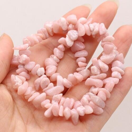 Natural Semi-preciousFaceted Stone Gravel Beaded Fashion Madagascar Pink CrystalFor DIY Necklace Bracelet Making Jewelry 40cm