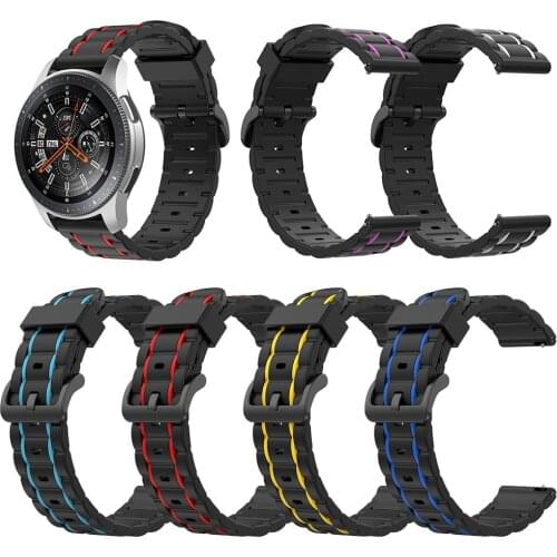 New silicone strap For Samsung Galaxy watch 46mm 42mm Wrist band Galaxy watch 3 gear S3 Galaxy Active 2 3 / Gear Sport watchband