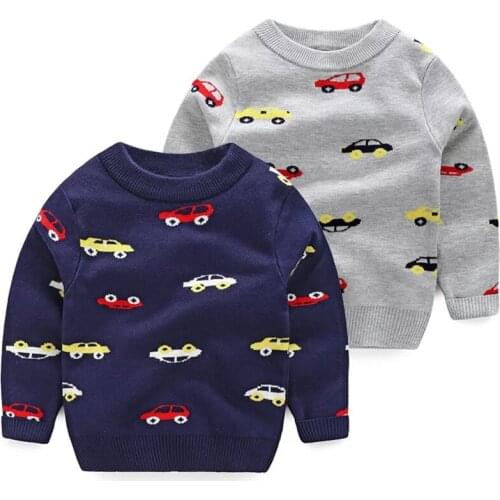 Children Clothing Baby Boys Cartoon Knitting Sweaters Baby Boys Clothes Kids Cardigan Outwear Toddler Knitting Tops 3-8 Years