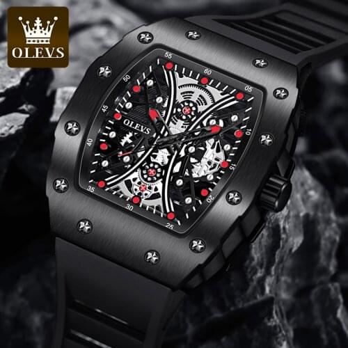 OLEVS Watches Mens Hollow Quartz Watch Hollow Retro Mens Watch Mens Watch Top Brand Luxury часы мужские relogio masculino