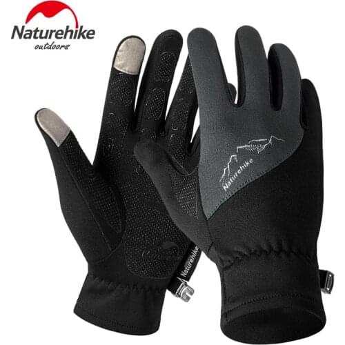 Naturehike NH17S004-T Winter Unisex Sports Touchscreen Windproof Thermal Fleece Gloves Running Jogging Hiking Cycling Ski Bike