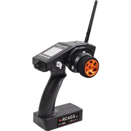 Radiolink RC4GS V2 4CH RC Radio Transmitter with R6FG Gyro Receiver 400M Remote Controller for Car Boat Crawler Truck DIY Parts