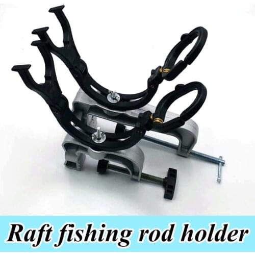 Fishing Support Rod Holder Bracket Yacht Kayaking Yacht Fishing Tackle Tool 360 Degrees Rotatable Holder with Screws Boat