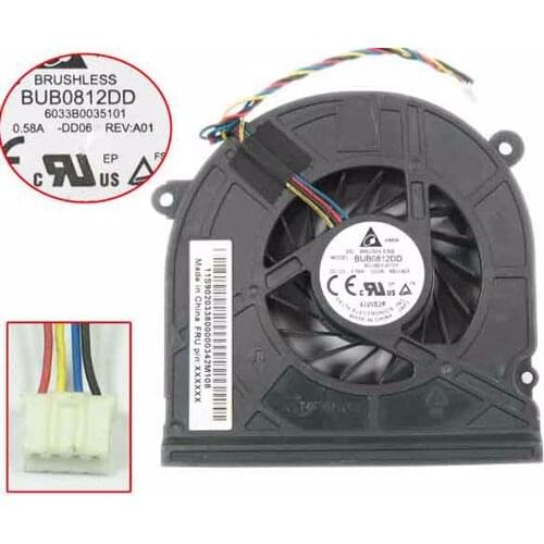 Detla Electronics BUB0812DD DD06 DC 12V 0.58A Server Cooling Fan 4-wire
