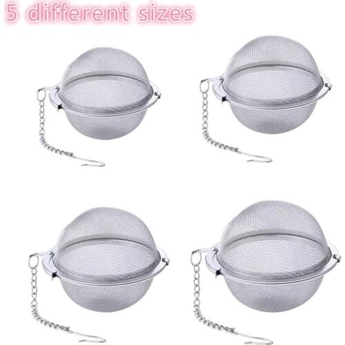 1pcs Stainless Steel Tea Infuser Sphere Locking Spice Tea Ball Strainer Mesh Infuser Tea Filter Strainers Kitchen Tools