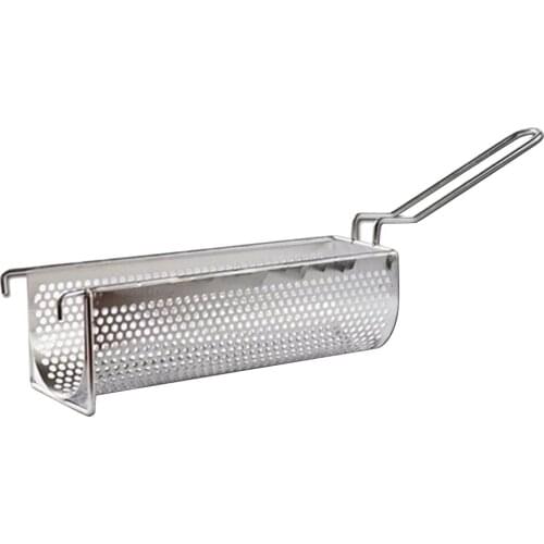 Stainless Steel Strainer, French Fries/Onion Rings/Prawns Basket Fried Food Cooking Tool Restaurant
