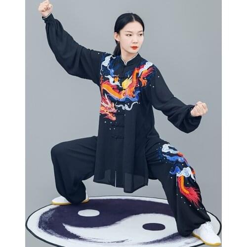 Tai Chi Uniform Clothing Taichi Clothes Women Men Wushu Clothing Kung Fu Uniform Suit Martial Arts Uniform Exercise TA1991