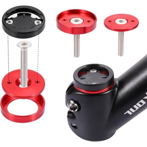 Road Bicycle Mountain Bike Cycling Aluminum Computer Stopwatch Speedometer Stem Top Cap Mount Holder For Garmin Bryton Cateye