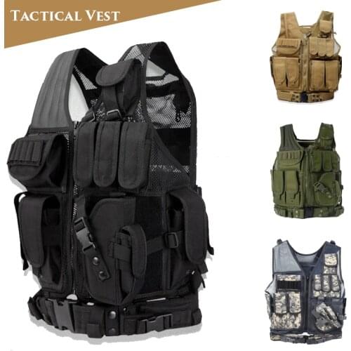 Military Equipment Tactical Molle Vest Airsoft Paintball CS Game Body Armor Outdoor Hunting Protective Vest
