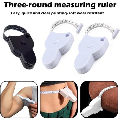 150cm/60 Inch Fitness Accurate Fitness Caliper Body Waist Chest Arms Legs Measuring Tape Retractable Ruler Measure