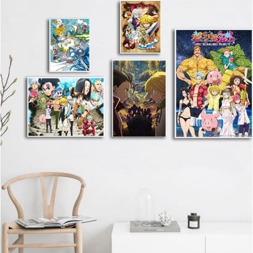 Japanese Anime The Seven Deadly Sins Quality Canvas Painting Wall Art Canvas Painting Picture Kids Room Home Wall Decor