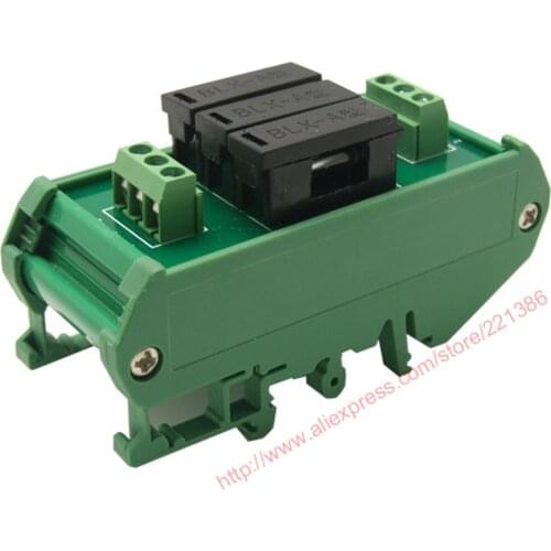 3 Channel Fuse Interface Module, Fuse holder, Din Rail Mount, for 5x20mm Tube Fuse
