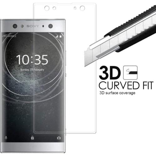 3D Curved Full Screen Glass For Sony Xperia XA2 Tempered Glass For Sony XA2 Ultra Glass Screen Protector Front Film 3D Cover