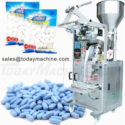 Automatic tablets/capsule/candy packaging machine for counting, filling, bag making, sealing machine