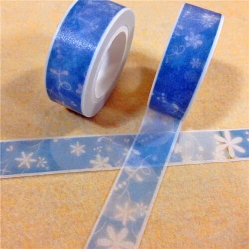Free shipping Beautiful high quality washi paper tape/15mm*10m*2rolls dream flower masking japan washi tape