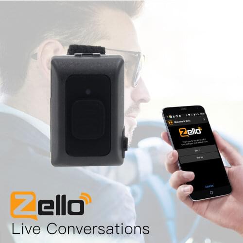 Wireless Bluetooth PTT Controller Hands-free Walkie Talkie Button R16 for Android IOS Mobile Phone Low Energy for Zello Work