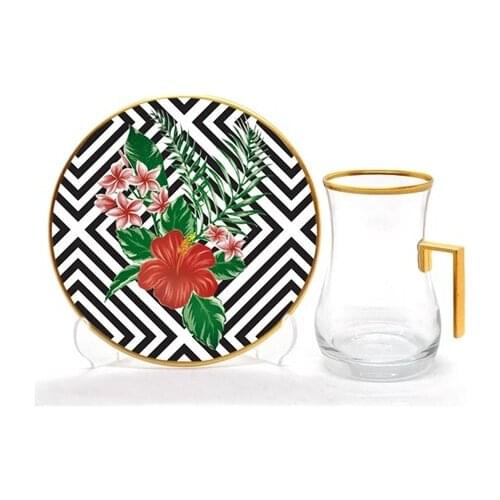 Drop Handles Tea Set 12 pieces Landscape