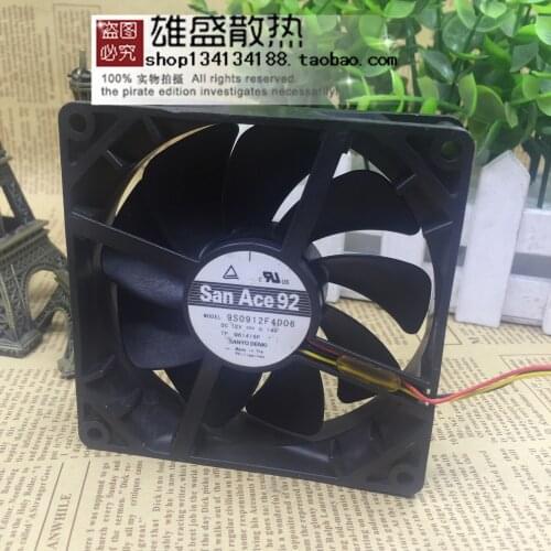 For 9S Sanyo 9 S0912f4d06 9025 9cm Zero Vibration Denki PWM Speed Control Cooling Fan