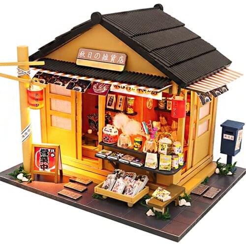 Cutebee DIY DollHouse Wooden Doll Houses Miniature Dollhouse Furniture Kit Toys for children New Year Christmas Gift Casa