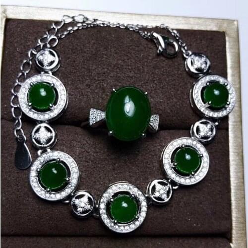 Elegant red coral gemstone ring and necklace jewelry set with silver for women