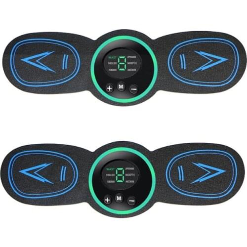 Electric Fitness Abdominal Massage Sticker Rechargeable Body Slimming Massager EMS Wireless Smart Muscle Trainer