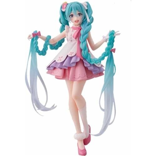 Pre Sale 18Cm Hatsune Miku Anime Figure Models Miku Wonderland Vocaloid Anime Figurine Models Toys Collection Ornaments Gifts