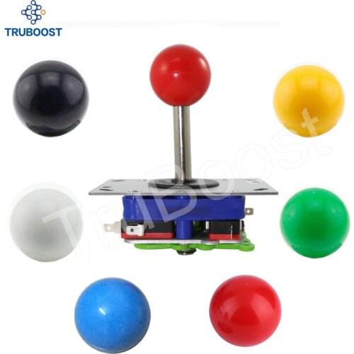 Classic 8 Way Arcade Game Ball Pick Zippyy JoyStick 6 Colors Balltop DIY Arcade Game Kit Parts