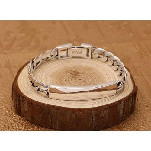 925 Sterling Silver Mens Women classic Bangle Bracelet jewelry A4738