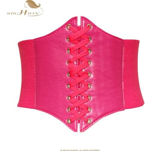 SISHION Black Red Pink Body Shapewear Women Gothic Clothing Underbust Waist Cincher Sexy Bridal Corsets and Bustiers VB0001