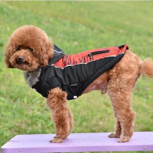 Dog Jacket Winter Warm Pet Dogs Clothes Soft Fleece Lining Puppy Costumes Dogs Hoodie Coat Pets Clothing
