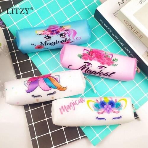 LITZY Pencil Cases With Unicorn