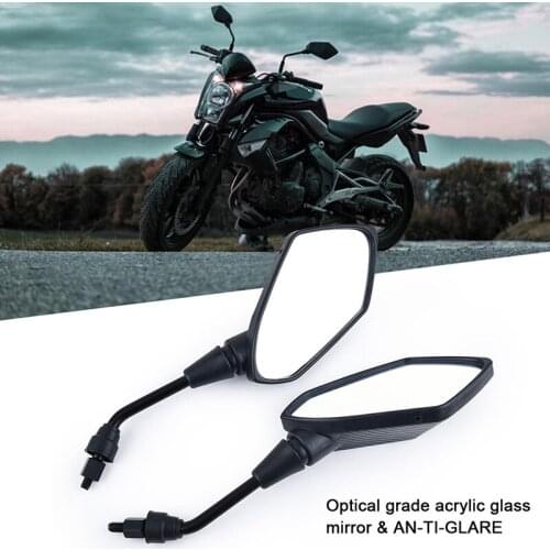 Motorcycle Accessories 1Pair Moto Mirror Scooter E-Bike Rearview Mirrors Electrombike Back Side Convex Mirror