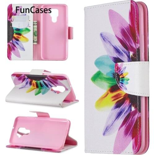 Cartoon Flip Cases For carcaso Huawei Mate 30 Lite Phone Pouch PU Leather Phone Bag sFor Huawei case Mate 30 Lite Coques