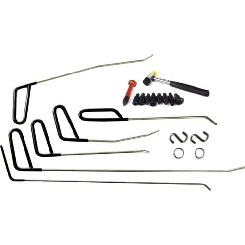 12pcs/set Rods Hook Tools Paintless Dent Repair Car Dent Removal Tool Kit